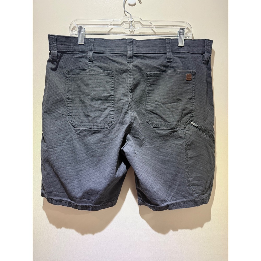 Weatherproof Mens Grey Shadow Utility Ripstop Cargo Shorts 38